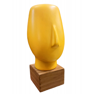 Rzeźba Yellow Head, Ikea Vintage